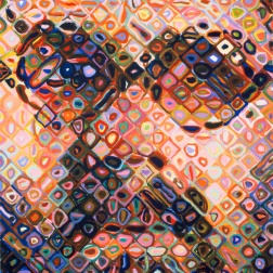 Chuck Close, Self-Portrait (Woodcut), 2002