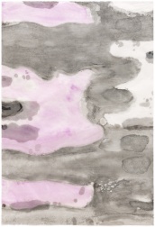 "Flowing Water with Pink Reflection 1" (2014) by Jian-Jun Zhang