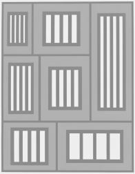 "Prisons" (2012) by Peter Halley