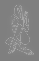 "Figure Drawing in Neon (Thea, Red)" (2014) by Ryan McGinness