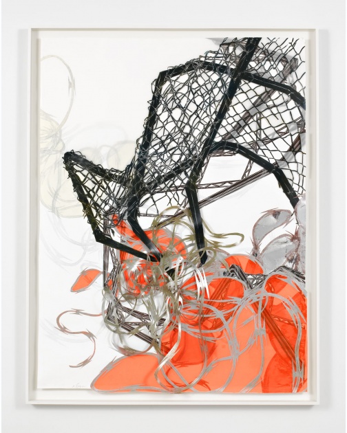 "Structural Detour 19: Chain-link Claw Grapples with Rowdy Razor Wire" (2011) by Nicola López