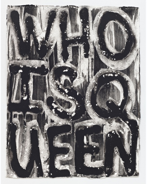 "Untitled (WHO IS QUEEN?)" (2021) by Adam Pendleton