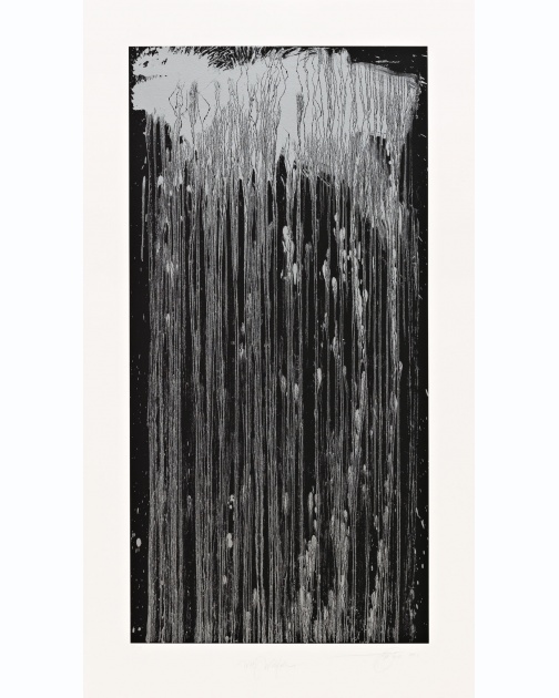"Wolf Waterfall" (2001) by Pat Steir