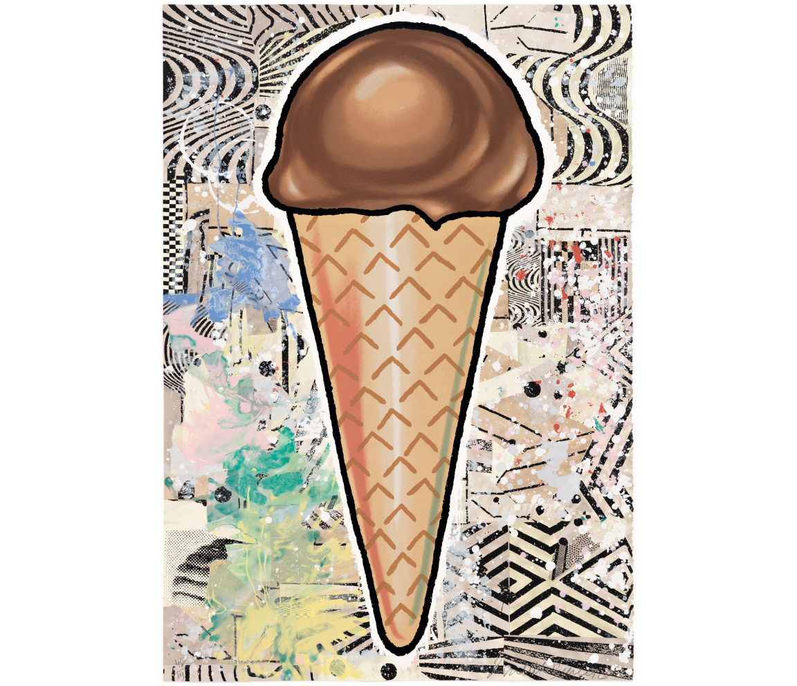 "Chocolate Cone" (2007) by Donald Baechler