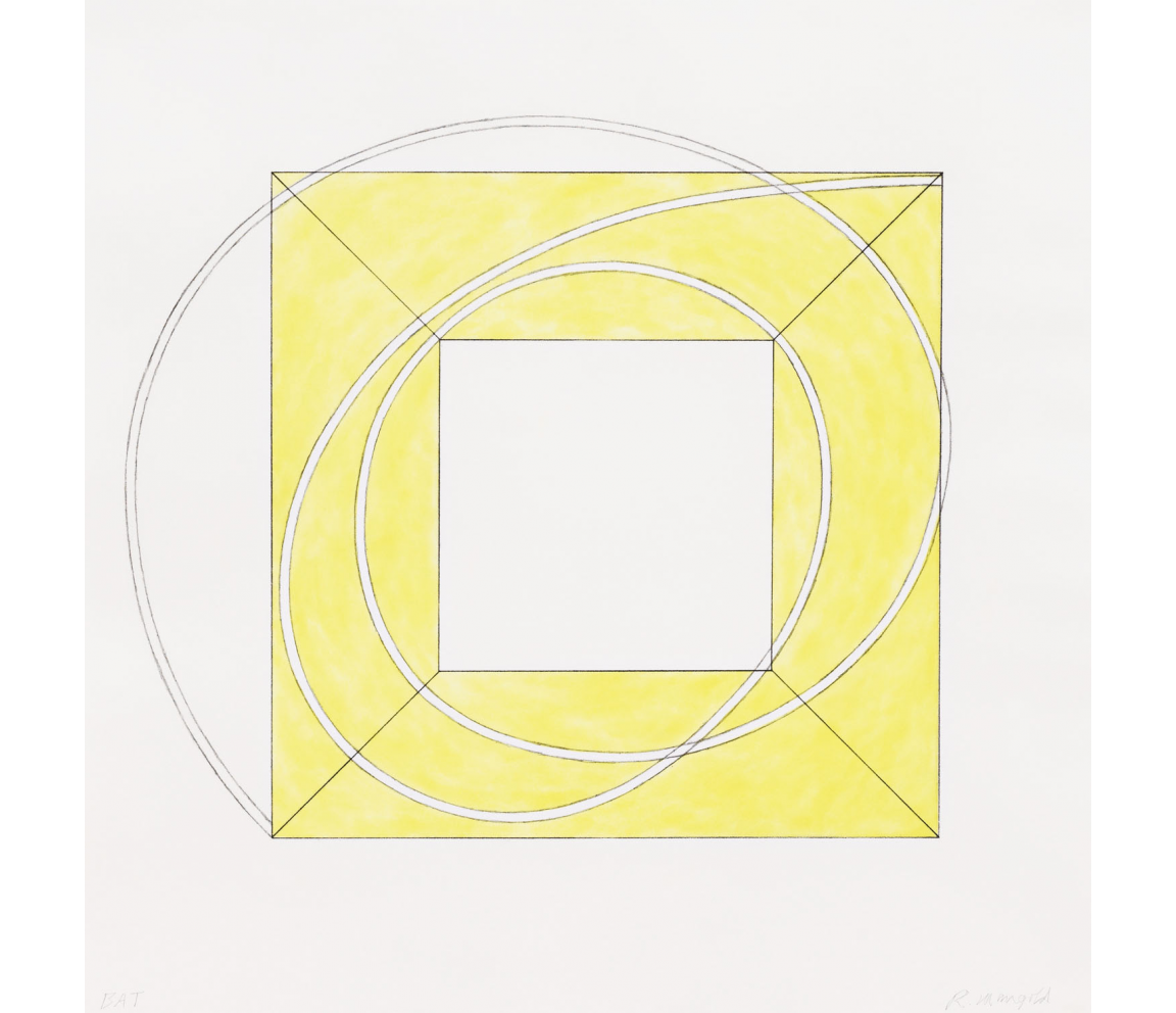 "Framed Square with Open Center A" (2013) by Robert Mangold 