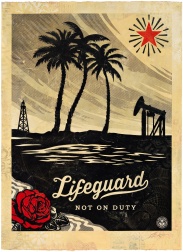 "Lifeguard Not on Duty, HPM" (2015) by Shepard Fairey
