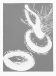 "Smoke Rings (2 of 2)" (1999) by Donald Sultan 