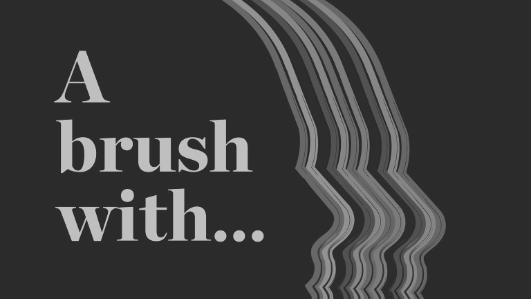 Cover of the "A brush with…" podcast