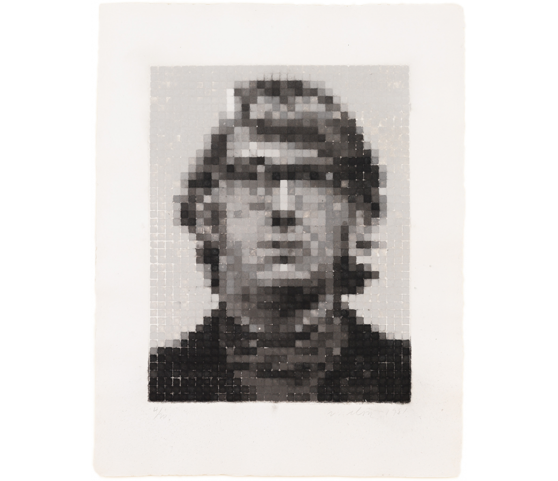 "Keith II" (1981) by Chuck Close